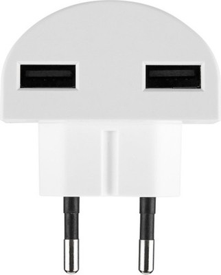 REV Reisestecker Traveler Plus USB Modul 2-fach 2,4A  weiß  Reiseadapter