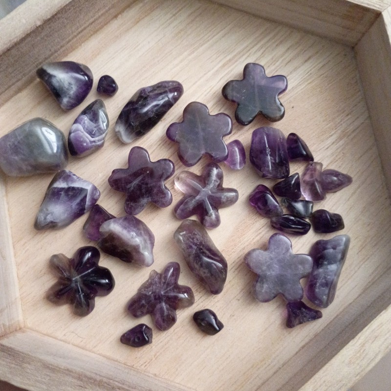 Mix Lot Of Loose amethyst gemstones Beads