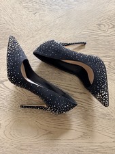 Aldo Black Rhinestone High Heels Size 5