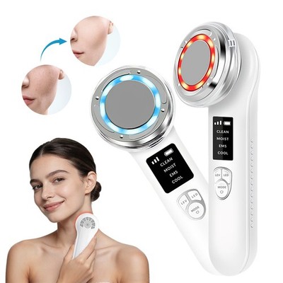 Hot And Cold Facial Massager Microcurrent Device For Skin Rejuvenation Women