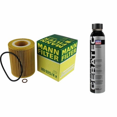 MANN-FILTER ÖLFILTER HU 925/4 x + LIQUI MOLY Cera Tec 3721