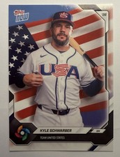 Kyle Schwarber 2026 Topps Now #USA03 Team USA World Baseball Classic Phillies