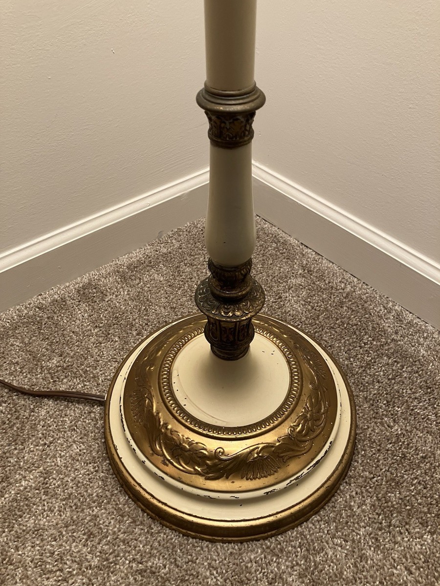 1930s-50s Rembrandt 61” Floor Lamp Torchiere Candelabra 3 Style 1