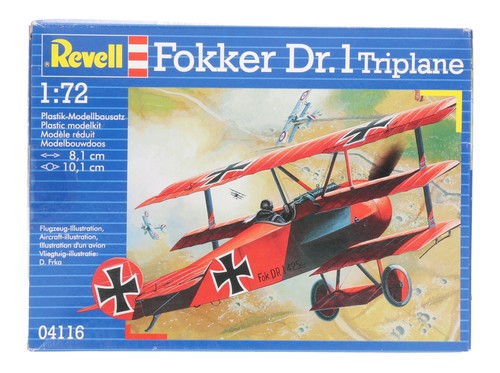 04116 Revell escala 1:72 Fokker Dr.1 Triplane (usado) | Zustand: Used