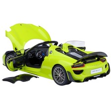 Porsche 918 Spyder Weissach Package Acid Green 1/18 Model Car by Autoart