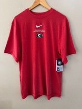 Nike NCAA UGA Georgia Dawgs Football Team Issue Athletics Shirt Men's L NEW