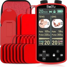 TENS EMS Unit Muscle Stimulator for Pain Relief Therapy 4 in 1 TENS EMS Rela...