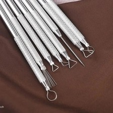 8 Pcs Aluminum Alloy Polymer Clay Tools - Wire End Loop Pottery Sculpting Set