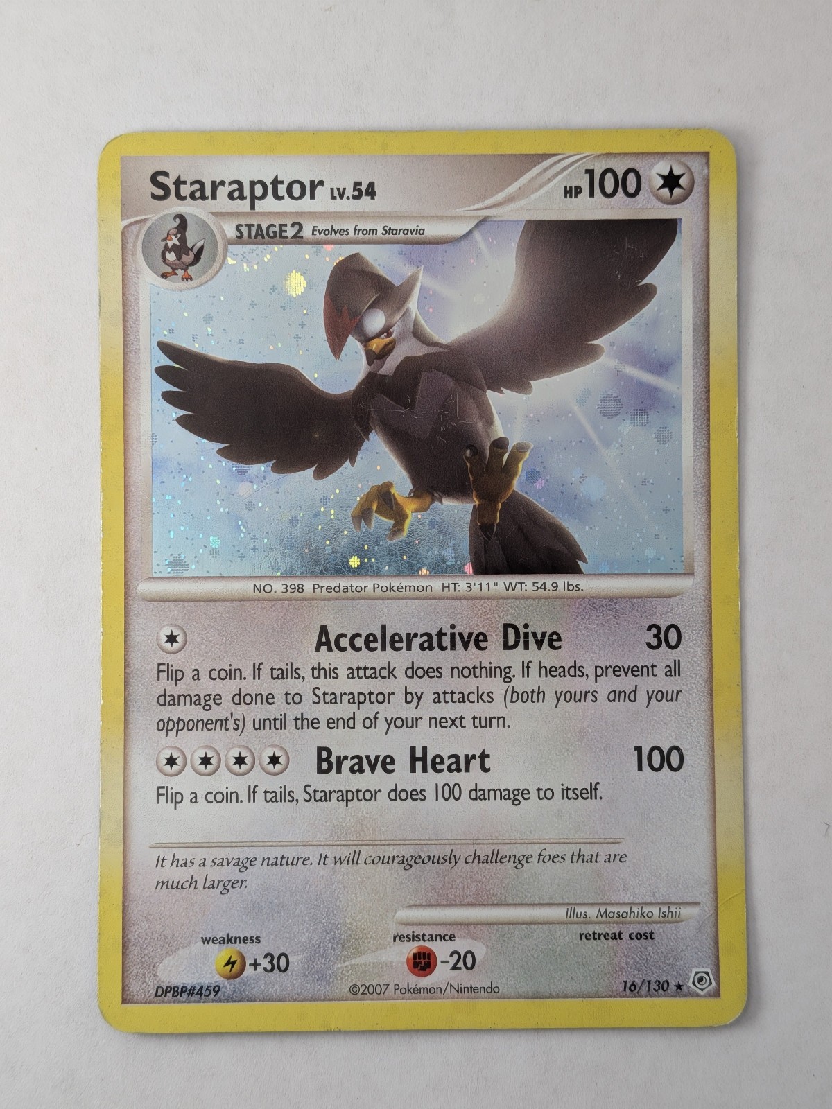 Staraptor 16/130 Diamond and Pearl Holo LP
