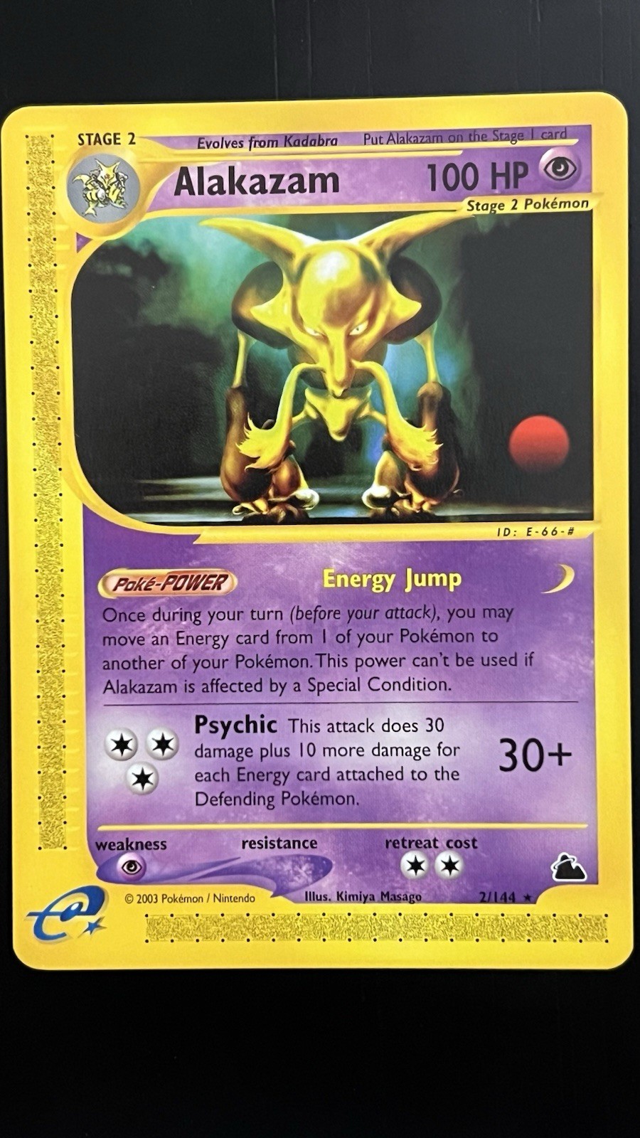 Alakazam 2/144 Mint Skyridge Regular Pokemon TCG