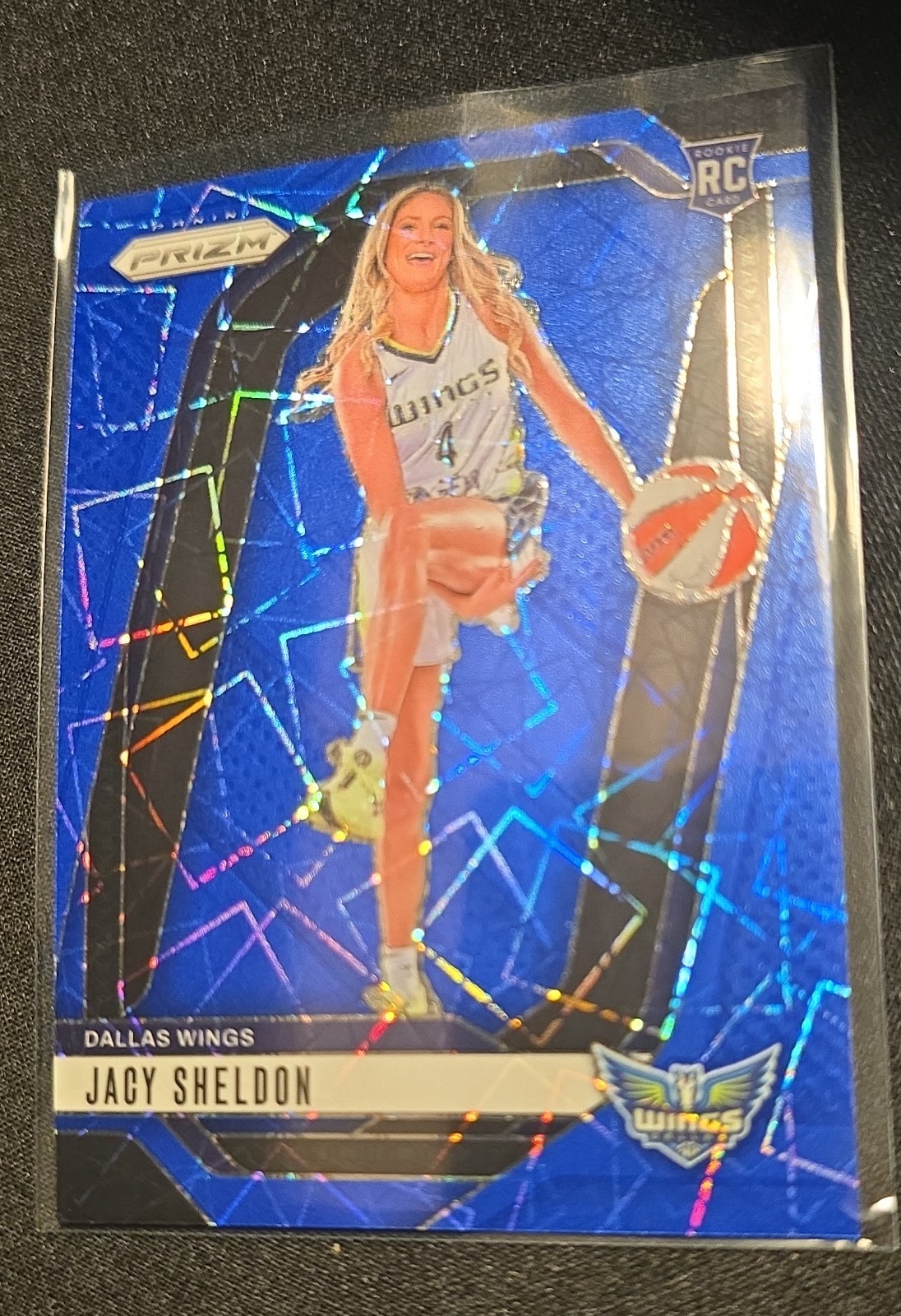 2024 Panini Prizm WNBA - Jacy Sheldon #141 Blue Velocity Prizm (RC)