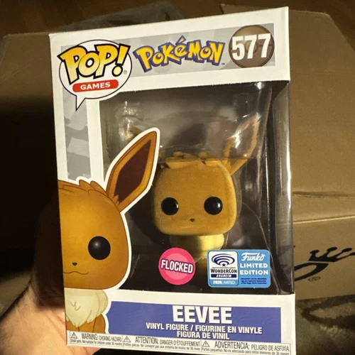 Funko Pop! Pokemon Eevee Flocked #577 WonderCon Exclusive