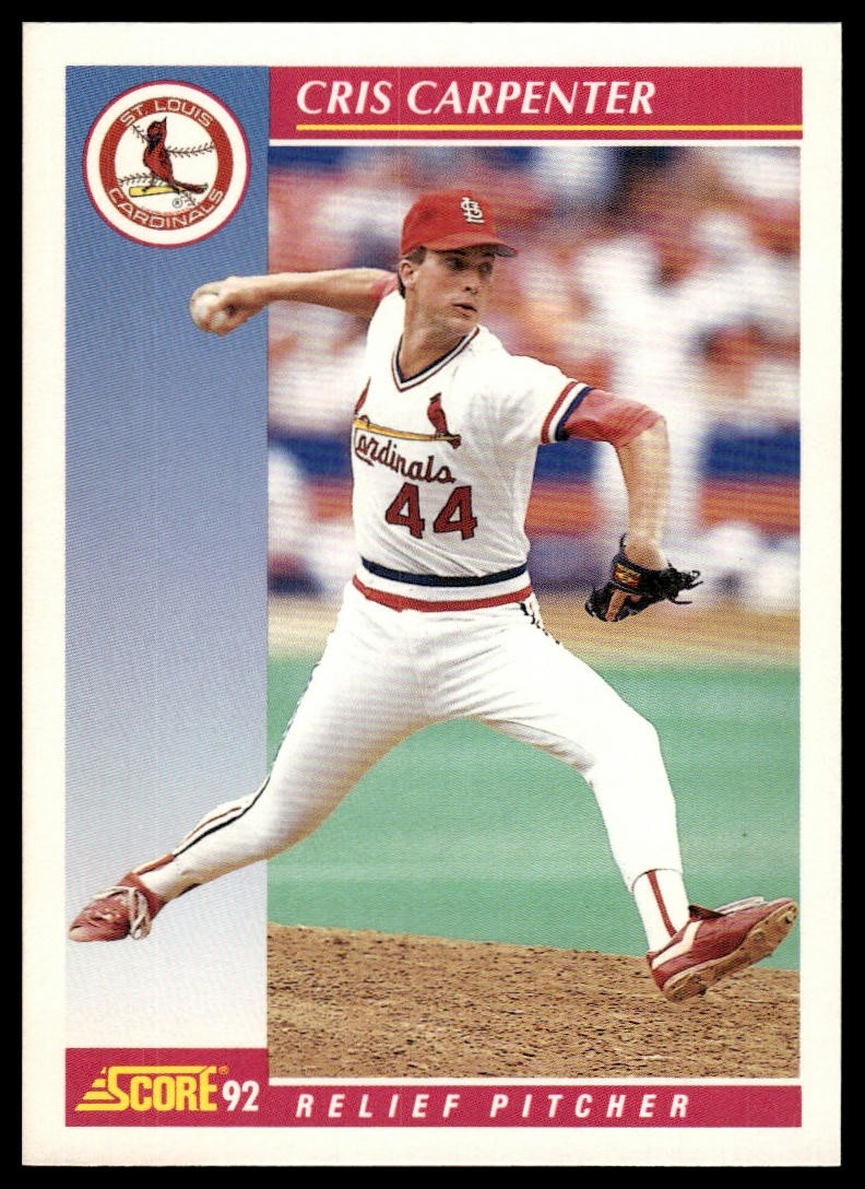 1992 Score #160 Cris Carpenter Cardinals