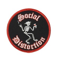 Social Distortion Skeleton Embroidered Iron O...