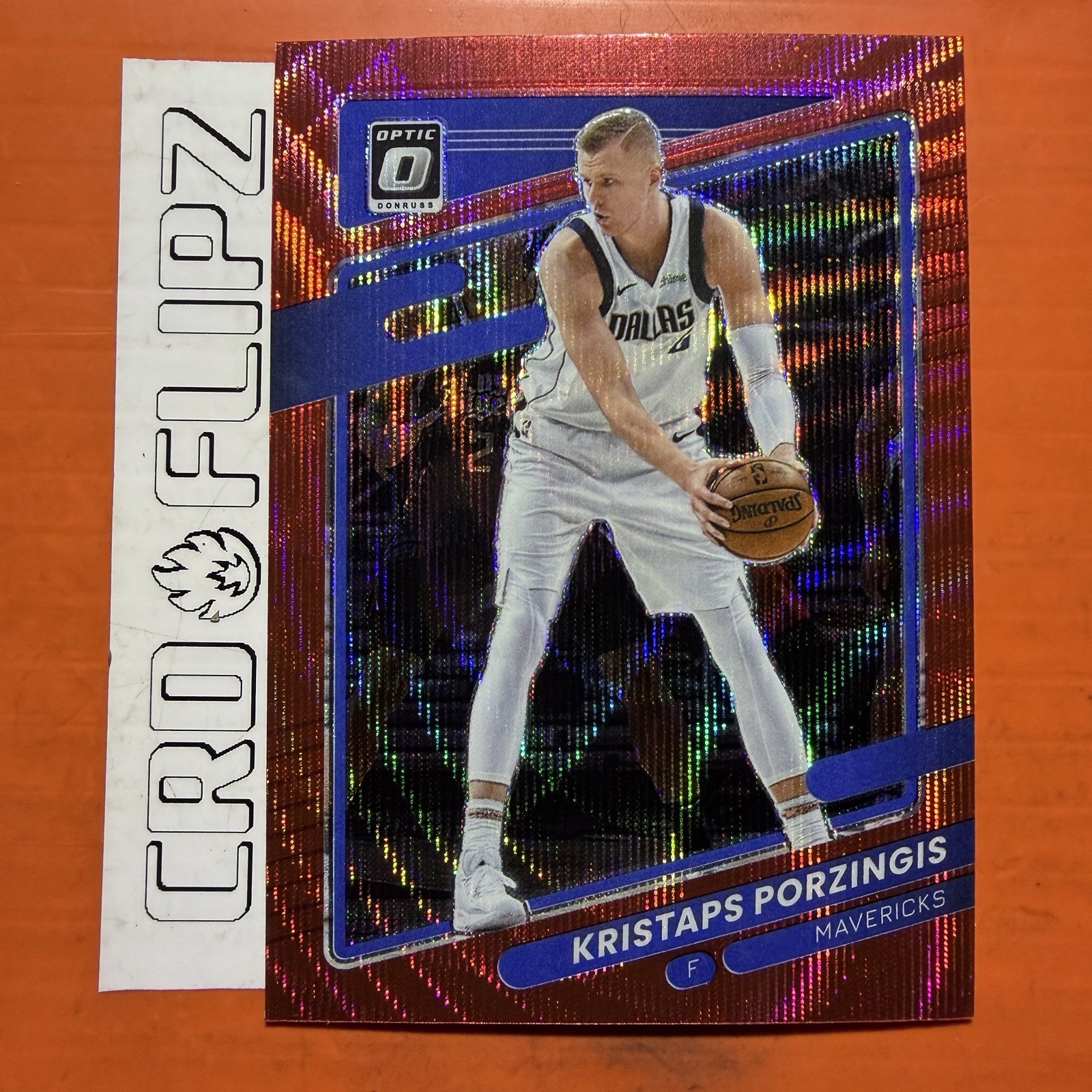 2021-22 Donruss Optic #18 Kristaps Porzingis Red Pulsar