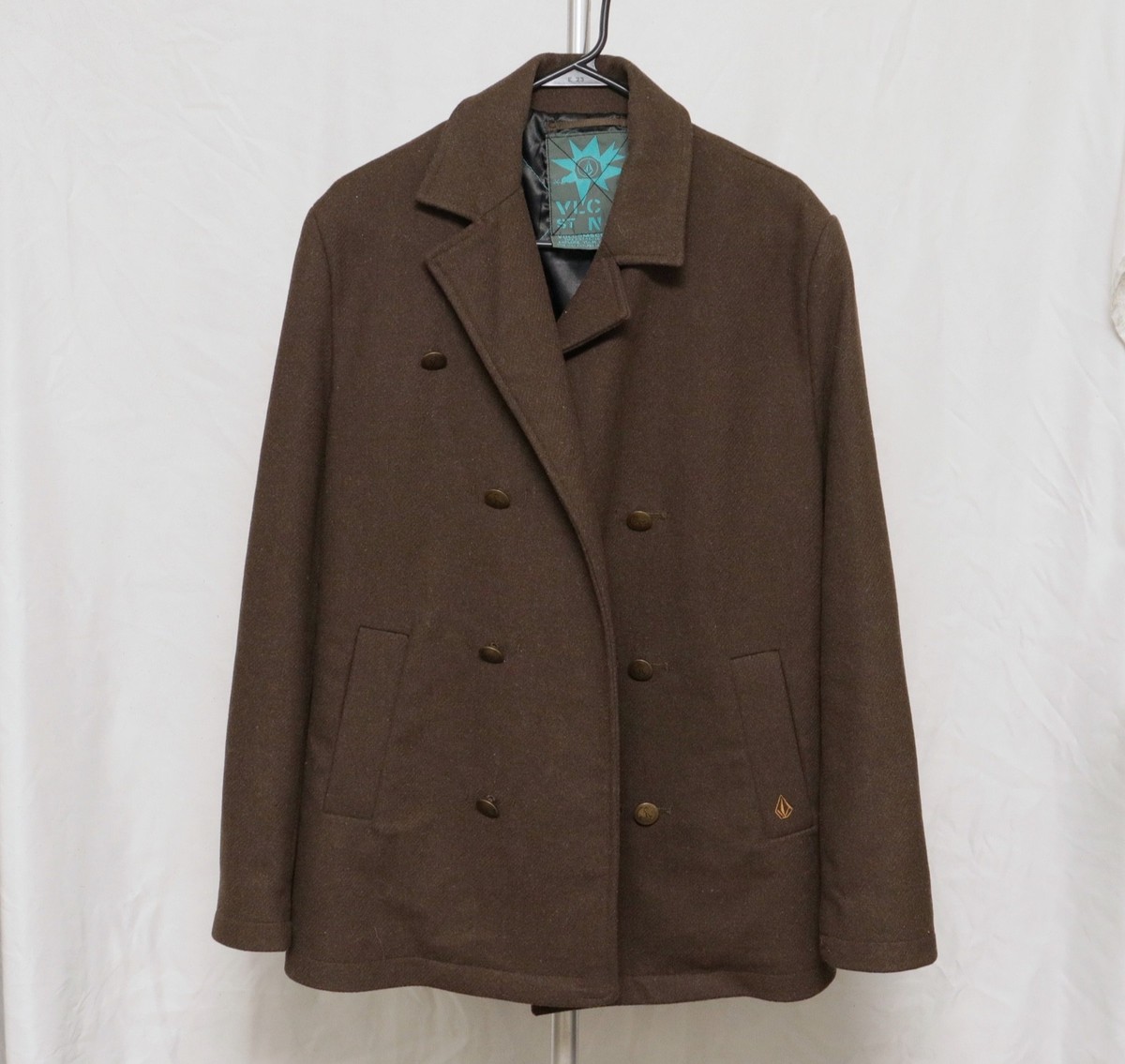 Volcom Pea coat Jacket Men’s S Brown Volcom scout