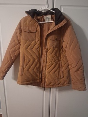 Yellowstone Quilted Womens Large Coat Corduroy Collar