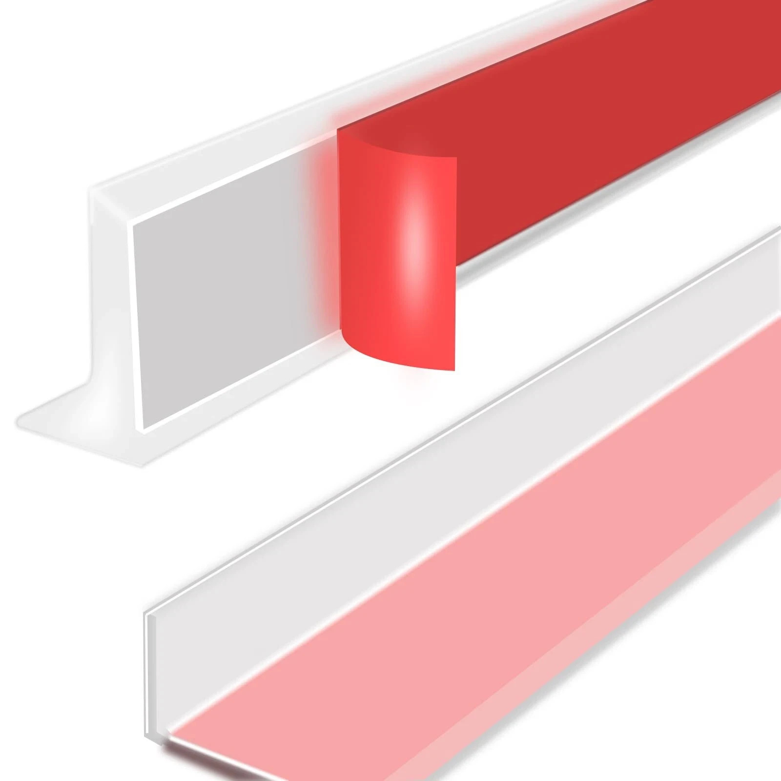 39 Inch Shower Threshold Water Dam Silicone Barrier Shower Door Bottom Seal S...