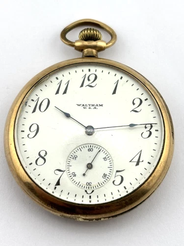 Waltham Antique Mechanical Pocket Watch 7J  12s  Gr.210  21880115  DOESN'T WORK