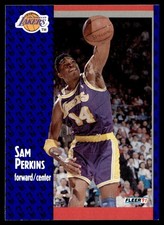 1991-92 Fleer Sam Perkins Los Angeles Lakers #101