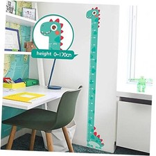 Green Dinosaur Vinyl Self-Adhesive Growth Chart Decal for Kids Room Bedroom