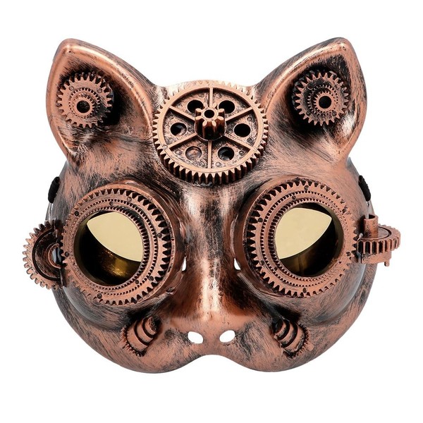 Boland 54576 Steampunk Halbmaske Steamcat Fasching Karneval Accessoire-image