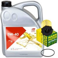 MotoröL Set Febi 5W-40 5 Liter + ÖLfilter FüR Citroen Jumpy Mazda 5 Peugeot 1.6