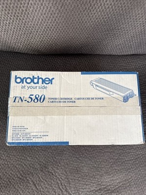 Brother TN-580 Black Hi Yield Toner Cartridge Genuine New Was Sealed Read