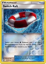 Pokemon Card - Dragon Majesty 62/70 - SWITCH RAFT (REVERSE holo-foil) - NM/Mint
