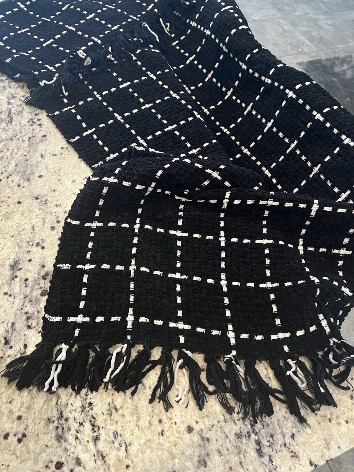 Black and White Throw Blanket