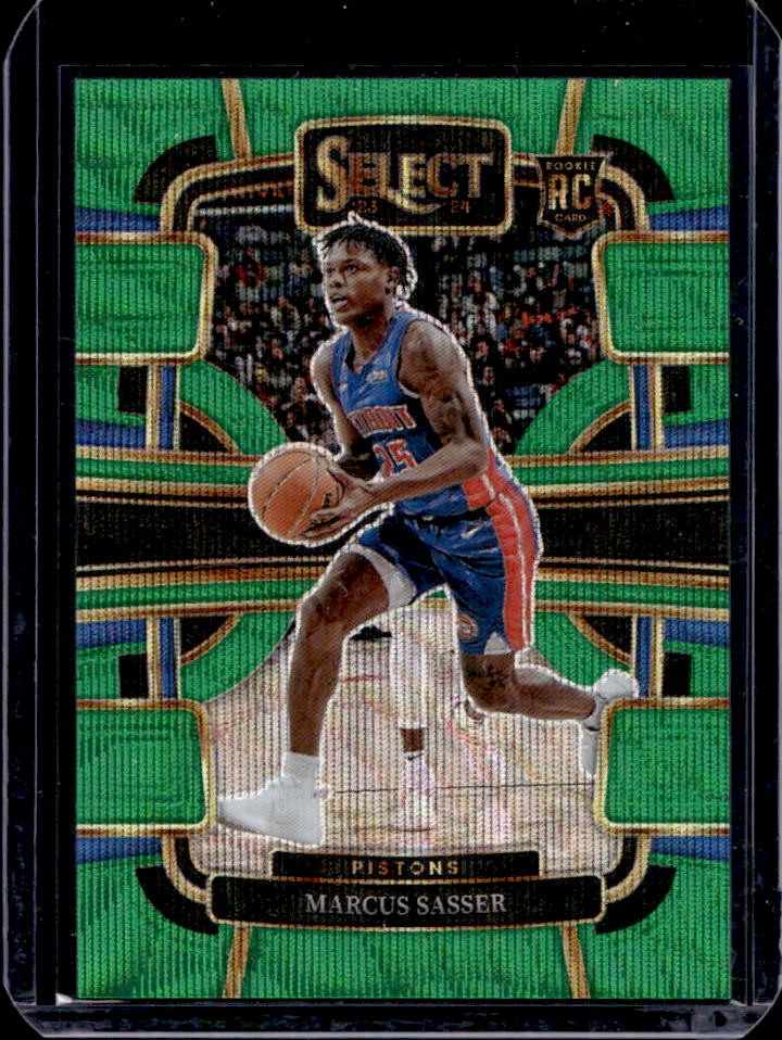 2023-24 Select Marcus Sasser RC Green Wave Prizm Rookie Concourse #39/50