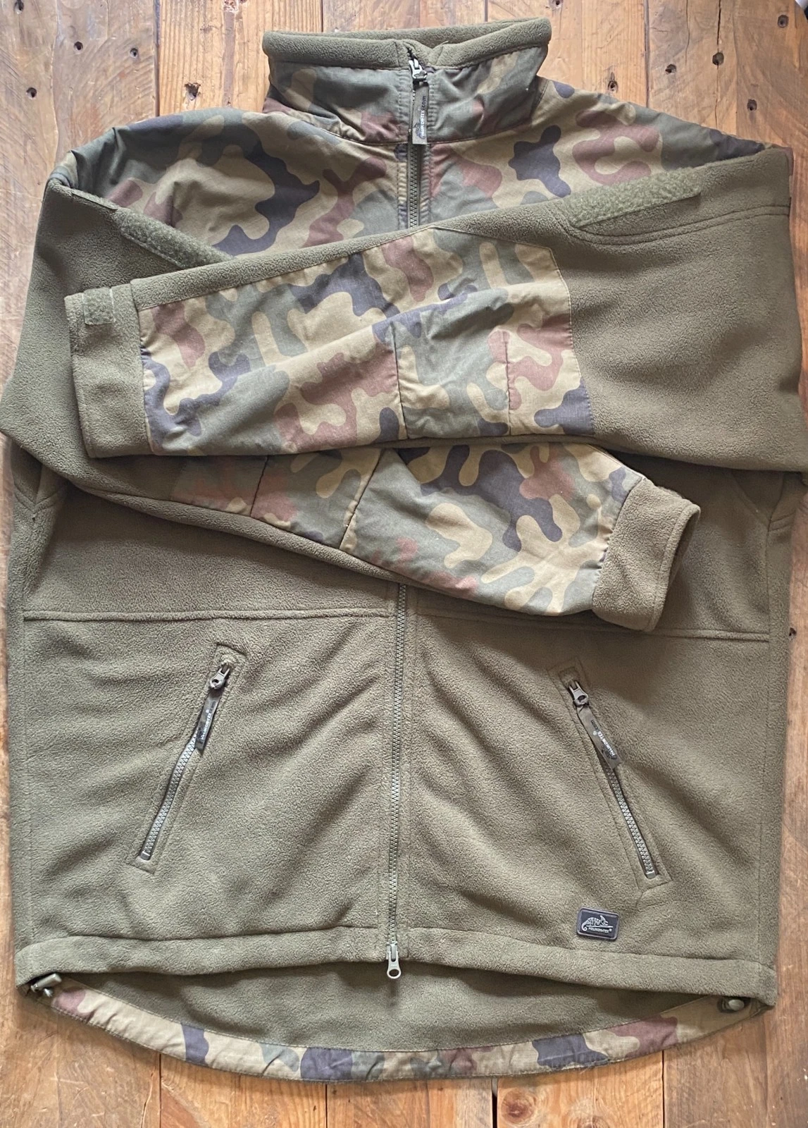 Helikon-Tex Infantry Double Fleece Jacket - Camo & Green - XXL - Polyester