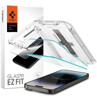 Spigen EZ Fit Glas.tR Schutzglas für das Apple iPhone 14 Pro 