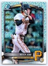 2025 Bowman - Chrome Prospects Mitch Jebb #BCP-41 Mojo Refractor (RC) Pirates 