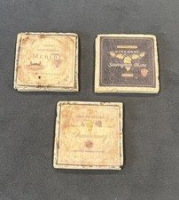 French Tumbled Marble Coasters Wine Cork Back Set Of 3