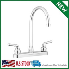 Lynden Modern High Arc Kitchen Sink Faucet - Metallic Plating over ABS Plastic -
