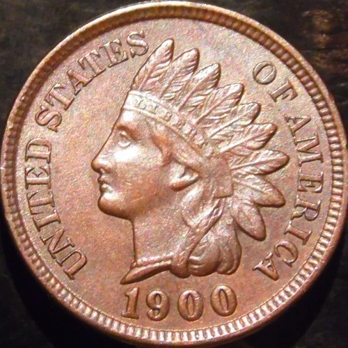 1900 Indian Cent Choice AU/BU