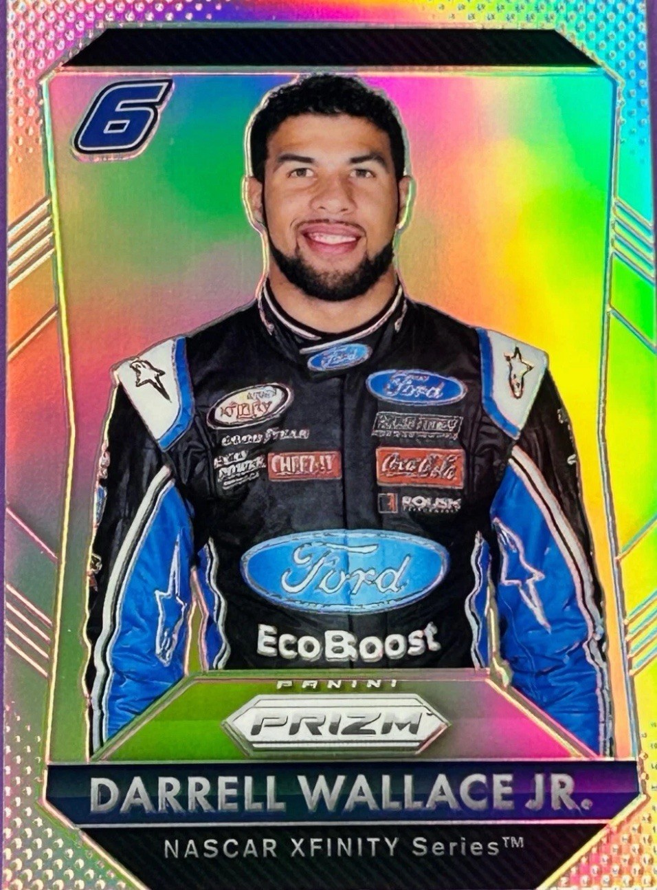 2016 Panini Prizm Silver Darrell "Bubba" Wallace Jr Rookie RC