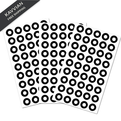 Black Hole Reinforcement Stickers Paper Protectors 0.25'' x 0.5'', 