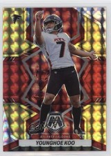 2022 Panini Mosaic Choice Fusion Red & Yellow Prizm 45/80 Younghoe Koo #9 02s2