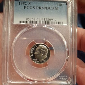 1982 S Roosevelt Ten Cent Proof Dime PCGS PR69DCAM 2913