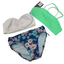Lot of 3 New Art Class Cat  Jack Girls XL Floral Ribbed Bikini Bottom Tops
