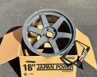 Rays Volk TE37SL Arms Glossy Gray Wheel 18'' 18x10 +40 5x114.3, Set 4, 18.5lbs