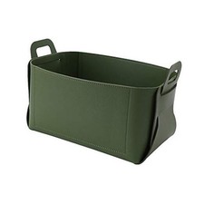 Leather Valet Tray, Jewelry Tray, Catchall Tray, Desktop Storage 06 Green 1