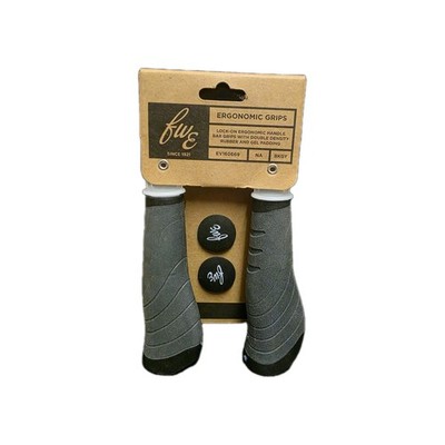 FWE - Lock On Ergonomische Fahrradgriffe - SCHWARZ/GRAU - EV160669 - Einheitsgröße  
