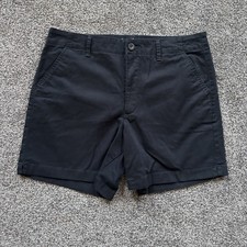 Gloria Vanderbilt Womens Chino Shorts Size 14 Black All Around Slimming Effect