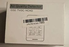 9In1 Air Quality Monitor Indoor Home CO2 Meter CO TVOC HCHO PM2.5 Test Detector
