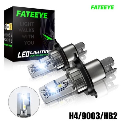2X H4 LED Scheinwerfer 10000LM 6500K Wei Mit Zulassung Fern/Abblendlicht Halogen