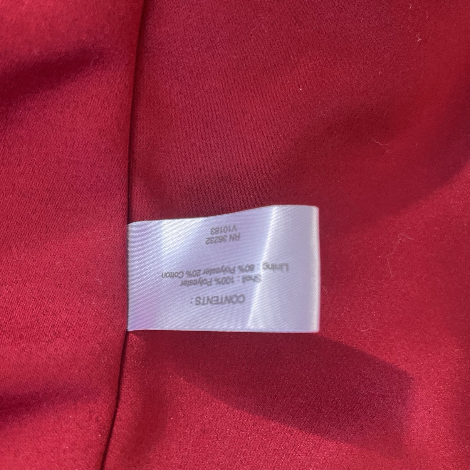 Gallery Pleated Collar Button Front Red Trench Co… - image 7