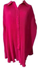 Pretty Little Thing Hot Pink Pleated Blouse. Women’s Size 12. New. With Tags